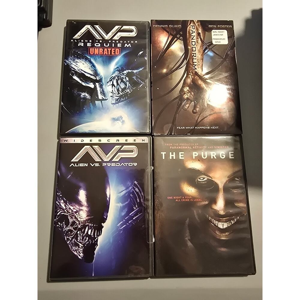 4 DVDs Titles in Description